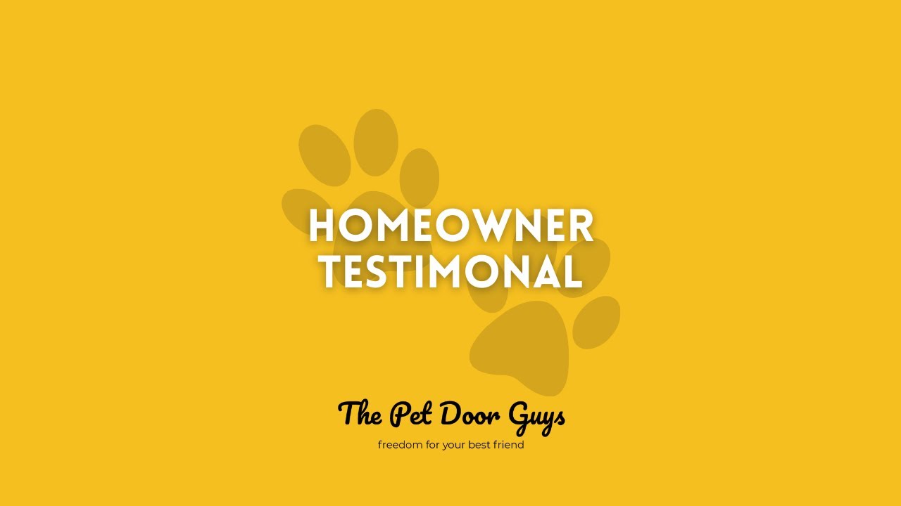Pet Door Guys Testimonial YouTube
