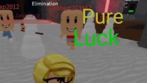 The luckiest elimination mode round ever! {Roblox}