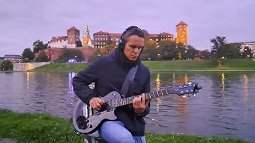 Cinematic guitar sound with NUX Mighty Space 🌌 near Wawel 🏰 Kraków (Poland)