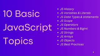 Learn JavaScript💻(10 topics) Part-05