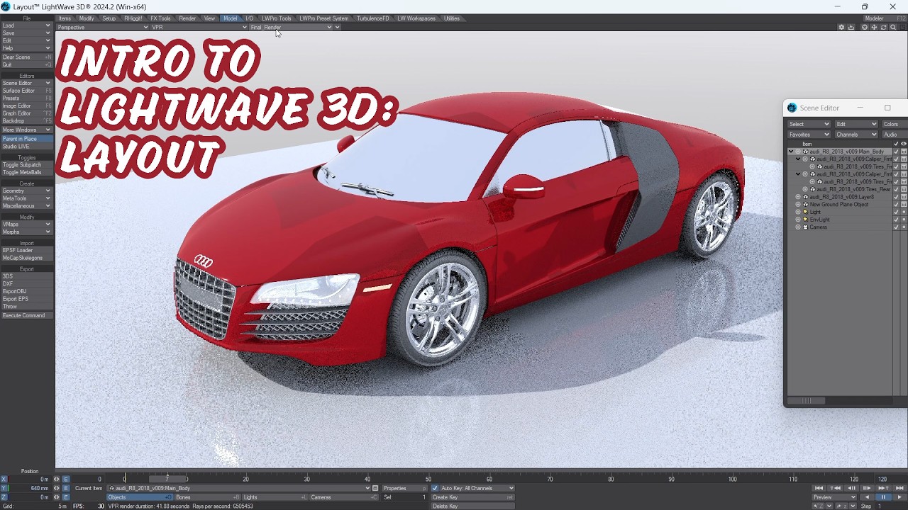Learn the Basics of LightWave 3D Layout - YouTube