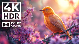 Mesmerizing Wildlife Spectacle 4K HDR | with soothing relaxing music (dynamic colors)