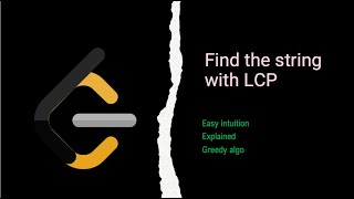Famous 2573. Find the string with LCP| leetcode | hard made easy! Profile