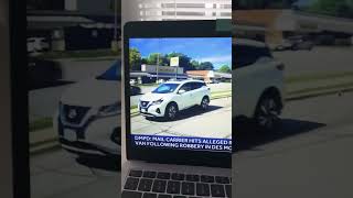 USPS Mail Carrier hit alleged robber with vehicle after being held up at gun point