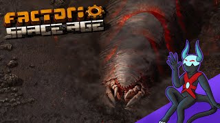 Processing lava and demolishing Demolishers - Factorio 2.0 Space Age Day 8