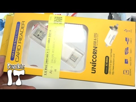 유니콘 카드리더기 XC-800A, Micro SD카드, OTG 방식의 card Reader 제품 리뷰