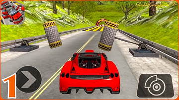 DEAD RACE #1 - SPEED BUMP CRASH CHALLENGE 3D| DRIVING AND CRASH SPORT CAR| GAMEPLAY ANDROID/IOS
