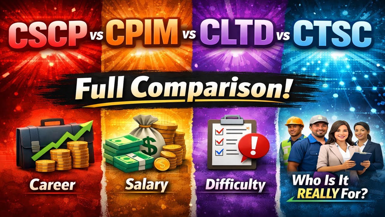 CSCP против CPIM против CLTD против CTSC | Полное сравнение