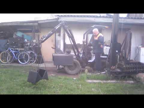 Самодельный мини экскаватор переломка 4*4 универсал. Первая часть.