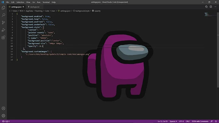 Thay đổi giao diện Visual Studio Code