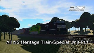 All NS Heritage Train/Special Unit in Southline District Pt.1 (Aces)