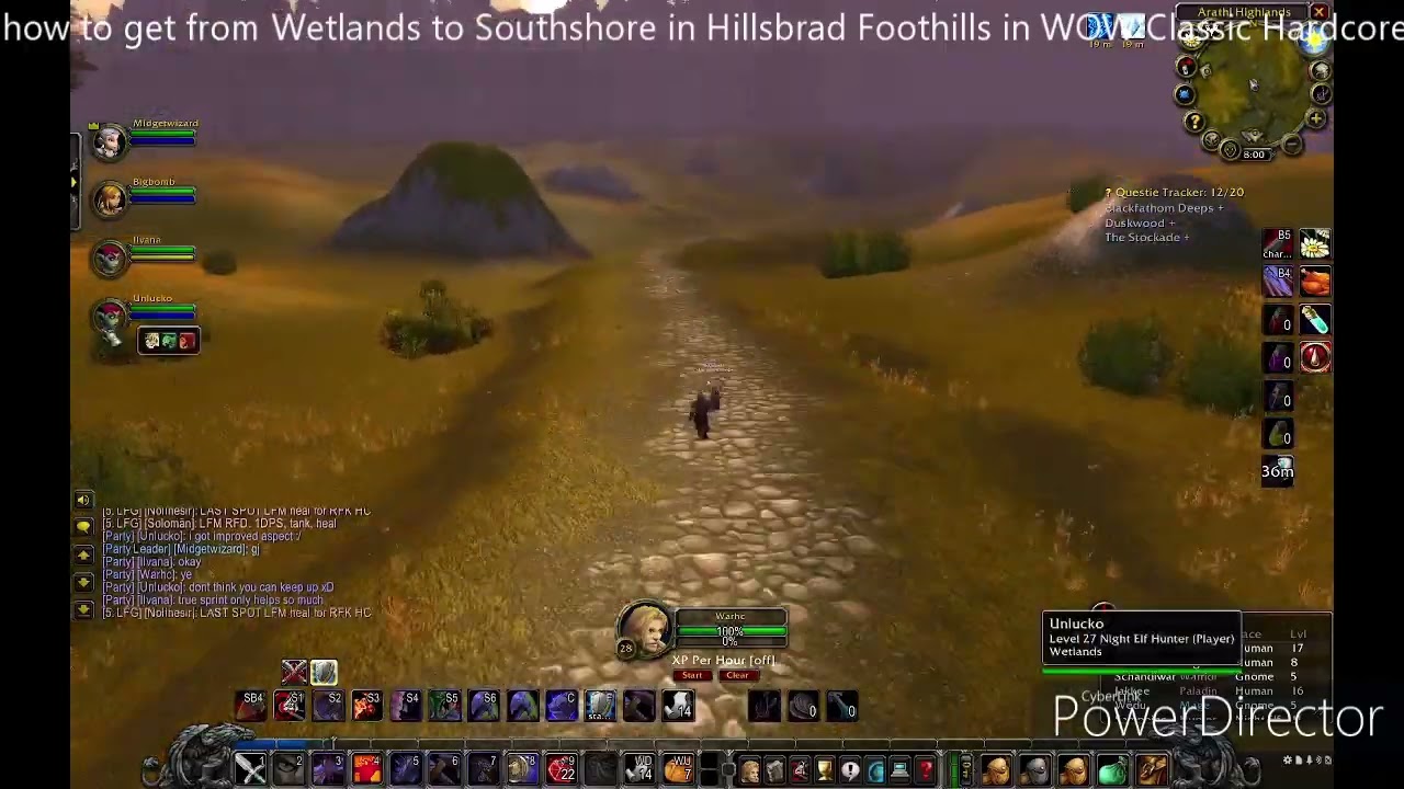 How to safely get from Wetlands to Southshore in Hillsbrad Foothills in World of Warcraft Hardcore