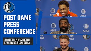Jason Kidd, P.J. Washington, Luka Dončić \& Kyrie Irving | Press Conference vs PHX | 02\/22\/24