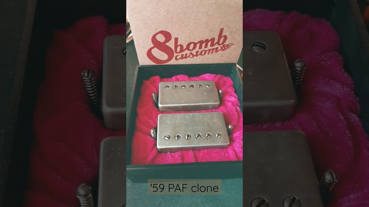 '59 PAF clone by 8Bomb Pickups. demo: 8bombcustom.com/pickups