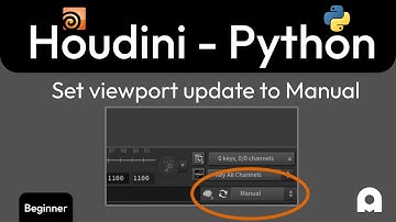 Houdini Python - Beginner - Setting Update mode to Manual before loading a scene