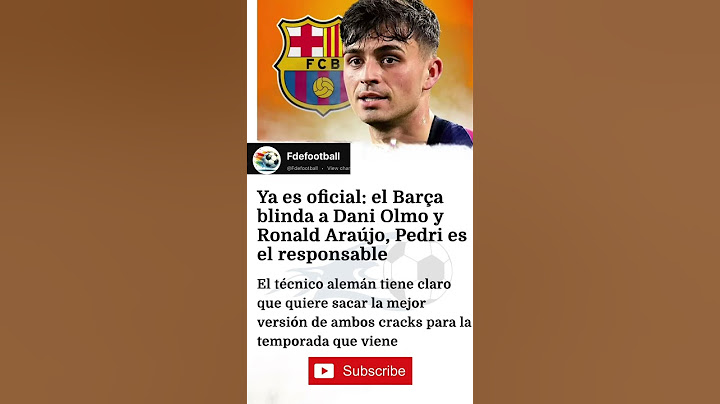Ya es oficial: el Barça blinda a Dani Olmo y Ronald Araujo, Pedri es el responsable #barca #barcafc
