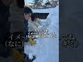 かまくら入ったことある人〜？#ど田舎#田舎暮らし#検証#丹波tv