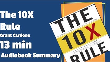 The 10X Rule: The Only Difference Between Success and Failure