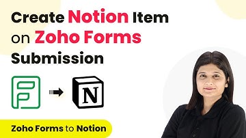 How to Create Notion Item on Zoho Forms Submission | Zoho Forms to Notion