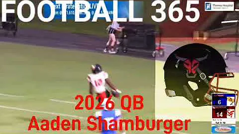 Football 365 DAWG POUND 2026 QB Aaden SHAZZAM Shamburger of Spanish Fort High School