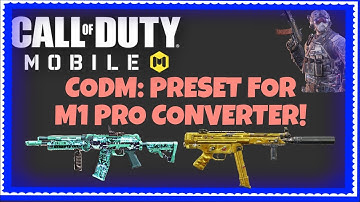 CODM: PRESETS FOR M1 PRO MOUSE & KEYBOARD CONVERTER