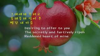 석류 - 시인: 차신재  Pomegranate  - Poetess: Cha SinJae,  (Korean and English captions 한영자막)