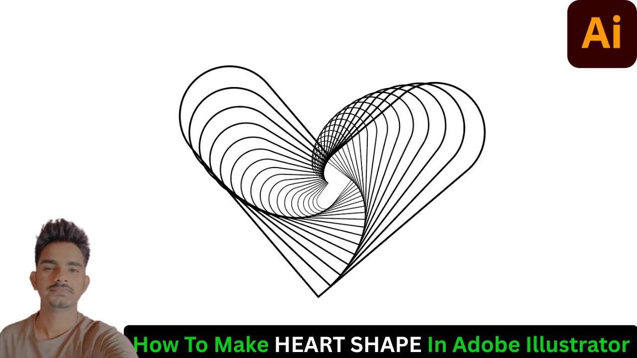 🔥 How to Make a Geometric Heart Shape in Adobe Illustrator (Step-by-Step Guide!) | Rehan Tutorials