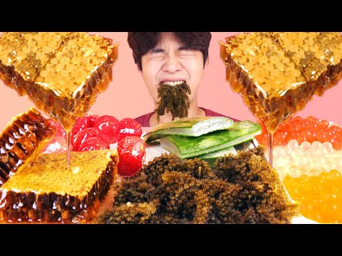 MUKBANG ASMRㅣMost Popular Food for ASMR Honeycomb,Aloe,Tanghulu,Sea Grapes Eating?Hoony Eatingsound