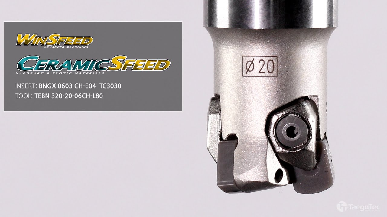 High-Speed & High Feed Milling Solution for Super Alloys: CERAMIC-SFEED (BNGX)