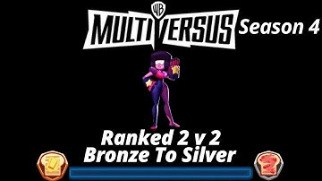 Multiversus Ranked: Bronze to Silver Progression | Garnet Gameplay | S4 2v2 No Commentary