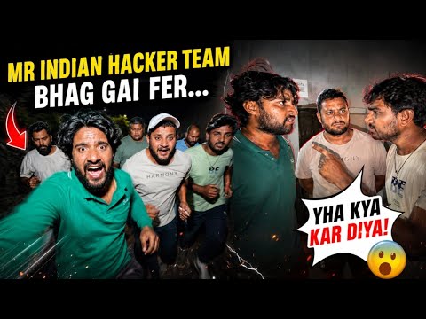 Mr Indian Hacker Team Raat Ko Bhag Gai? 😨#MrIndianHacker #MrIndianHackerTeam #YouTubeThumbnail #Ind