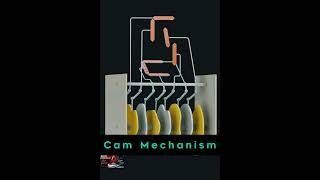 Multi Cam Mechanism Animation | Mechanical Motion Engineering #shorts