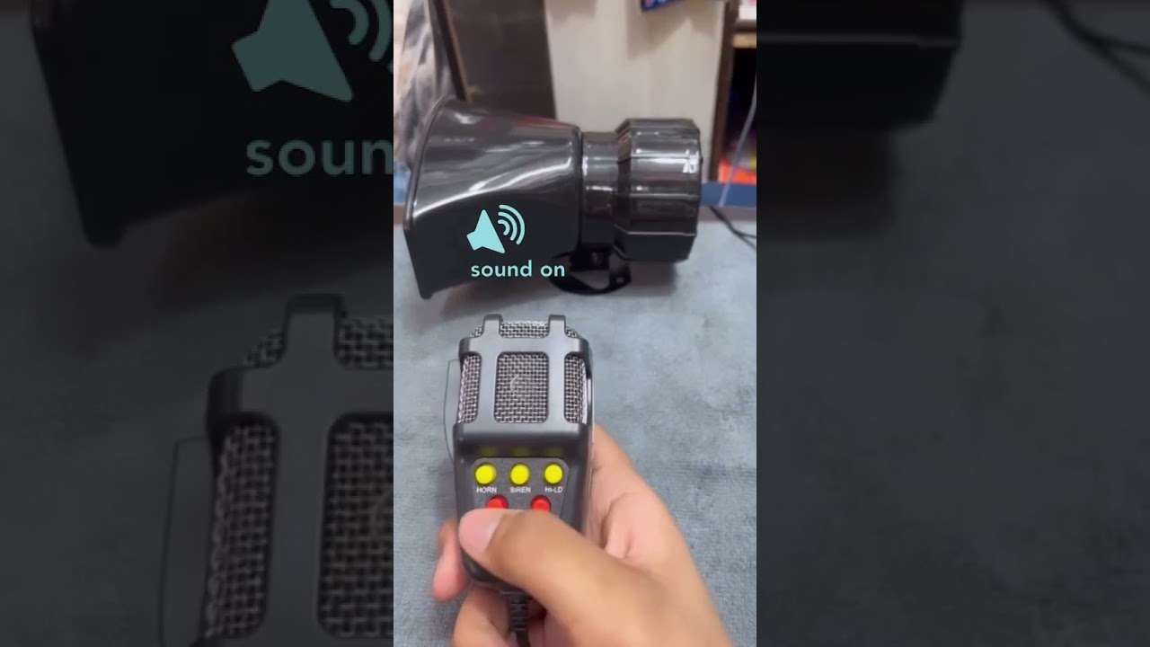 100W 7 TONE CAR SIREN | EMERGENCY SOUNDS