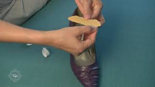 How To Put Heel Inserts Into Your Shoe - How To Apply Foot Petals screenshot 5