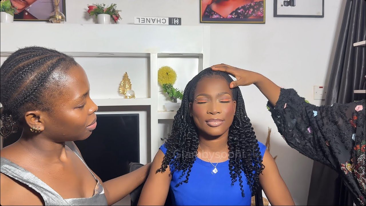 Сможет ли моя ученица сделать макияж справа, как я? Узнайте в этом видео.