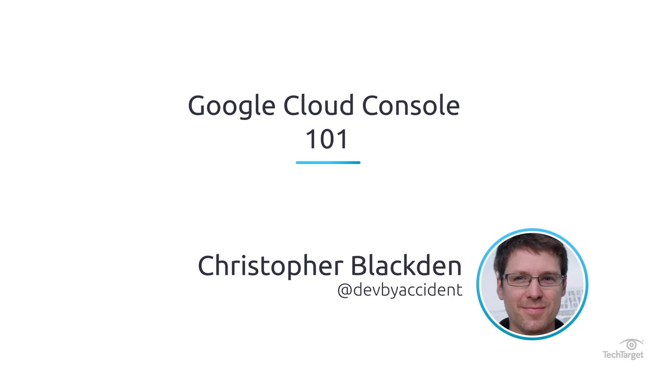 Google Cloud Console 101 - YouTube
