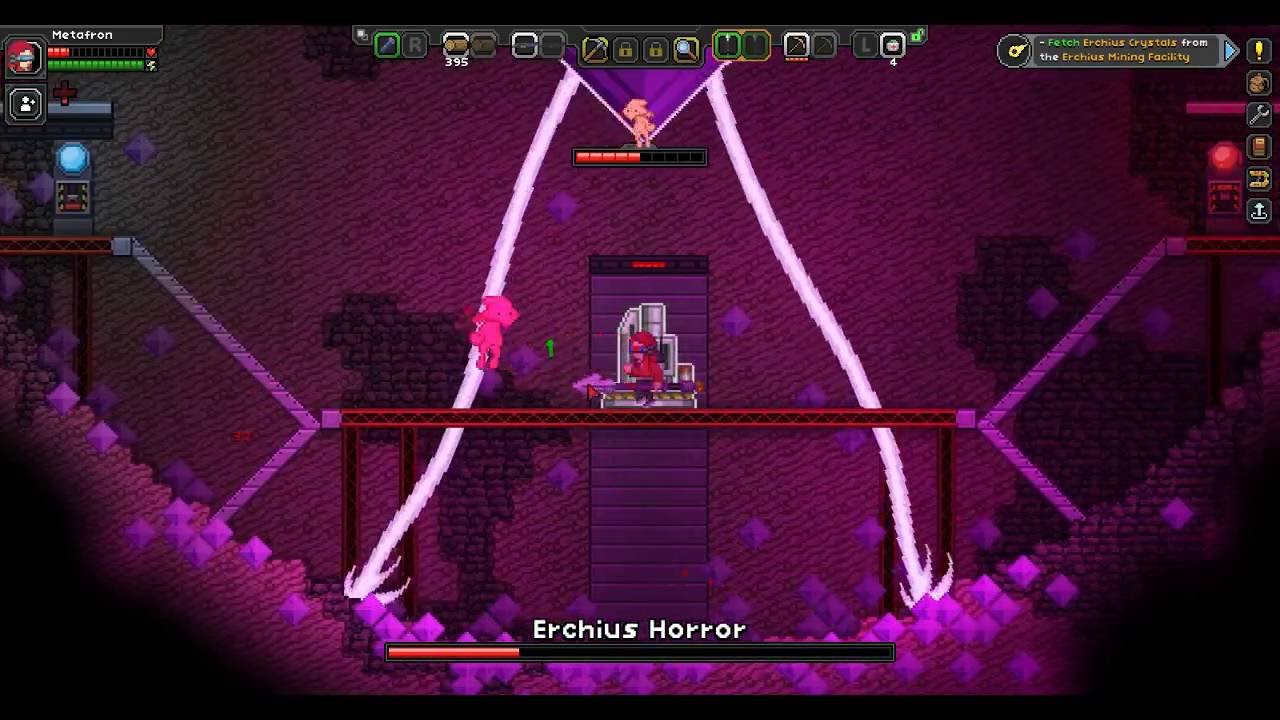 BOSS FIGHT! - Starbound - The Erchius Horror