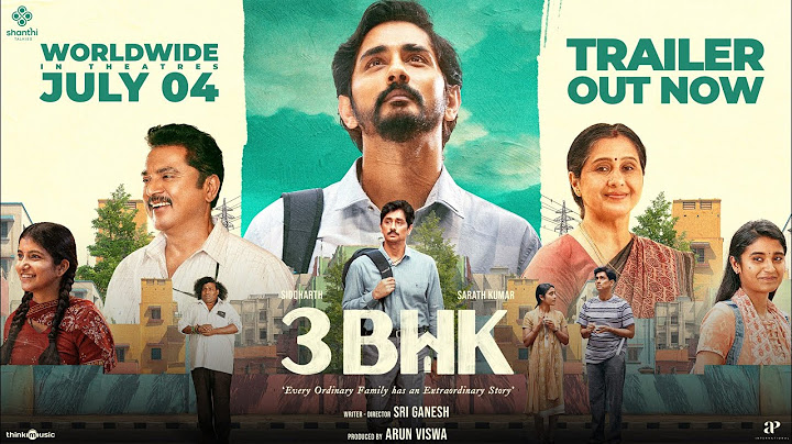3BHK (Tamil) - Official Trailer | Siddharth | Sarath Kumar | Sri Ganesh | Amrit Ramnath | Arun Viswa