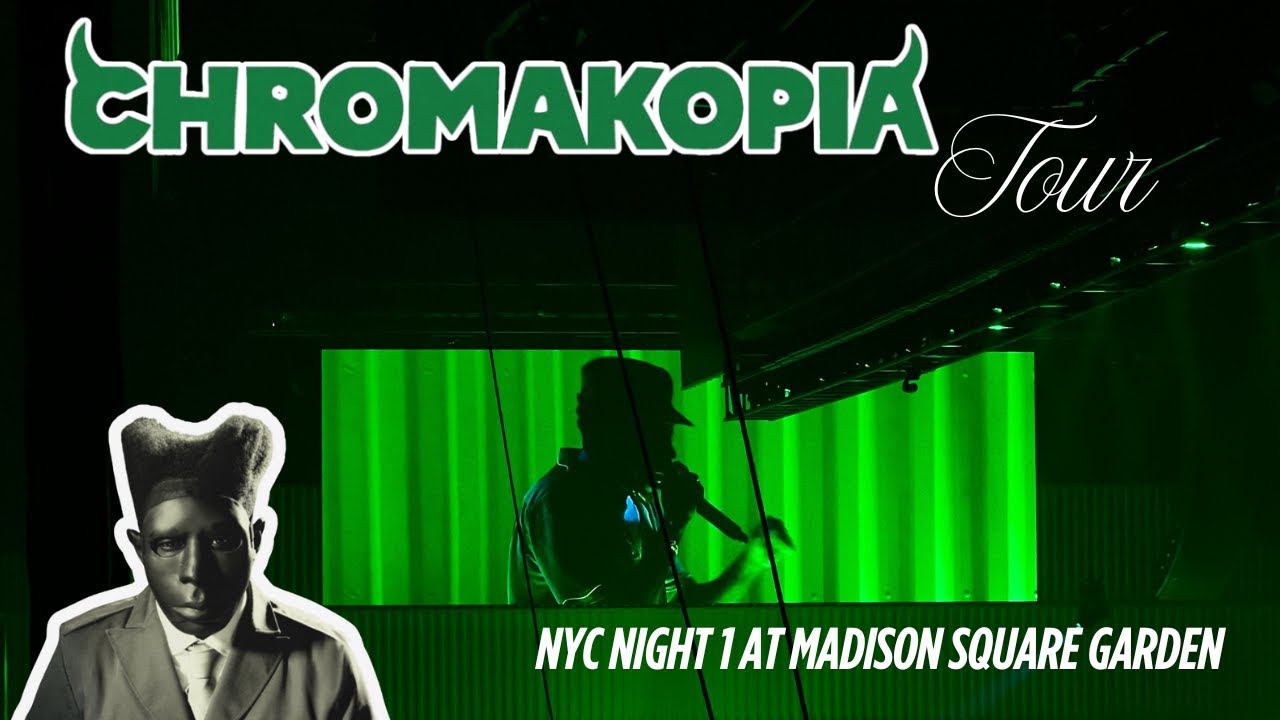 vlog | Tyler, the Creator Chromakopia tour NYC Night 1 at Madison ...
