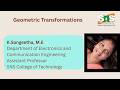 Geometric Transformations | DIP | SNS Institutions