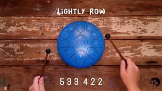 Lightly Row - Steel Tongue Drum Music: 10-Inch 11-Note
