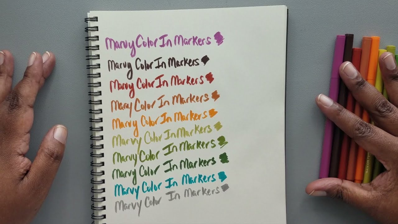 Marvy Uchida ColorIn Markers   Natural Colors