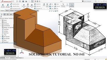 SOLIDWORK TUTORIAL NO #41. #solidworkbeginnersexercise.