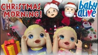 Baby Alive Super Snacks Snackin Luke And Lily Open Up Christmas Gifts