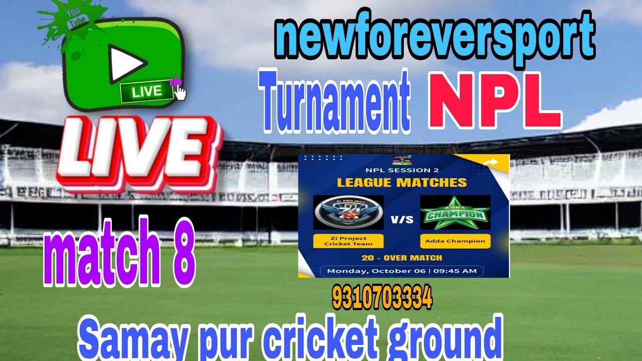 1st innings Adda Champion vs Zi Project Cricket Team Academy Live Cricket Match | NPL
