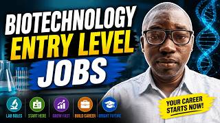 Biotechnology Entry Level Jobs #biotech #biotechjobs 
