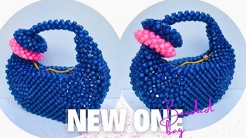 EASIEST way to make the TRENDING DESIGNED handmade BEADED BAG//DIY Beaded Bag//DIY Tutorial