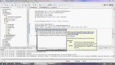 Android dersleri 11 SQLite