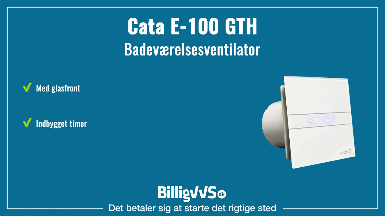 Allcata E 120 GTH Ventilateur de salle de bain avec minuterie Allcata E 120 GTH Ventilateur de salle de bain avec minuterie