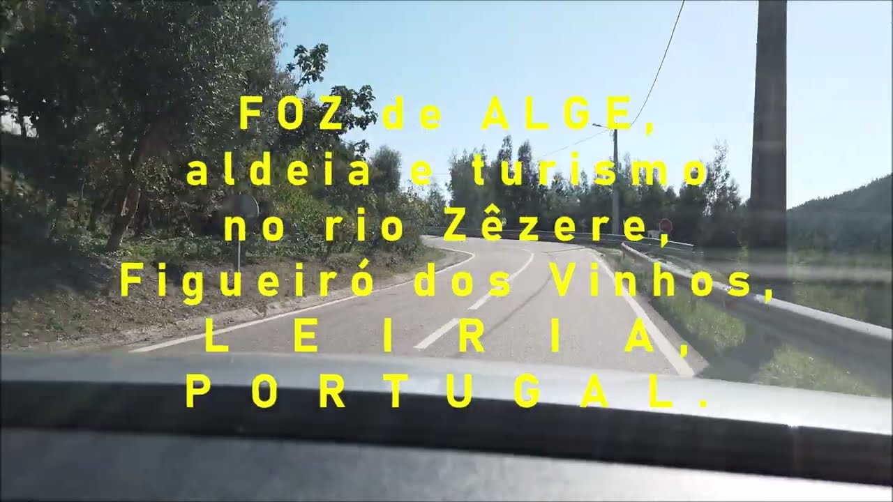 Foz de Alge, aldeia e turismo no rio Zêzere, Figueiró dos Vinhos, Leiria, Portugal, U.E.